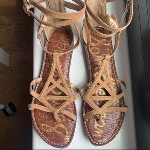 Sam Edelman Tan Suede Gladiator Sandal